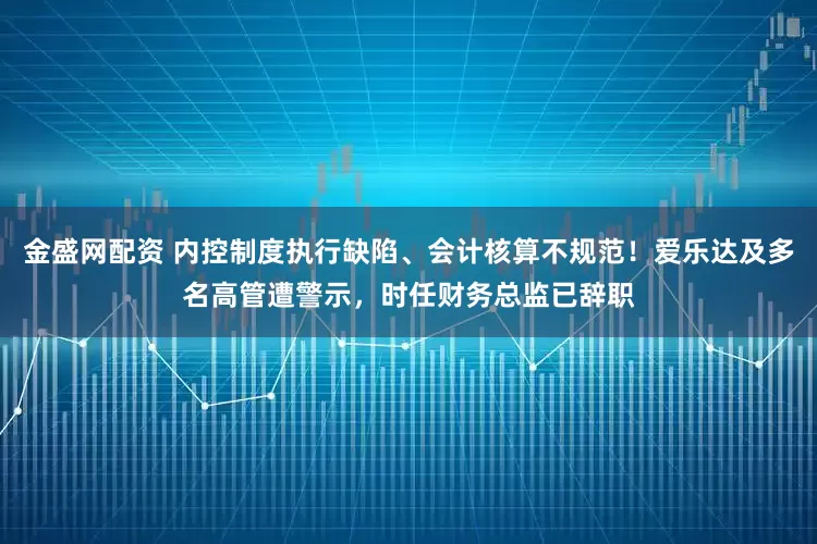 金盛网配资 内控制度执行缺陷、会计核算不规范！爱乐达及多名高管遭警示，时任财务总监已辞职